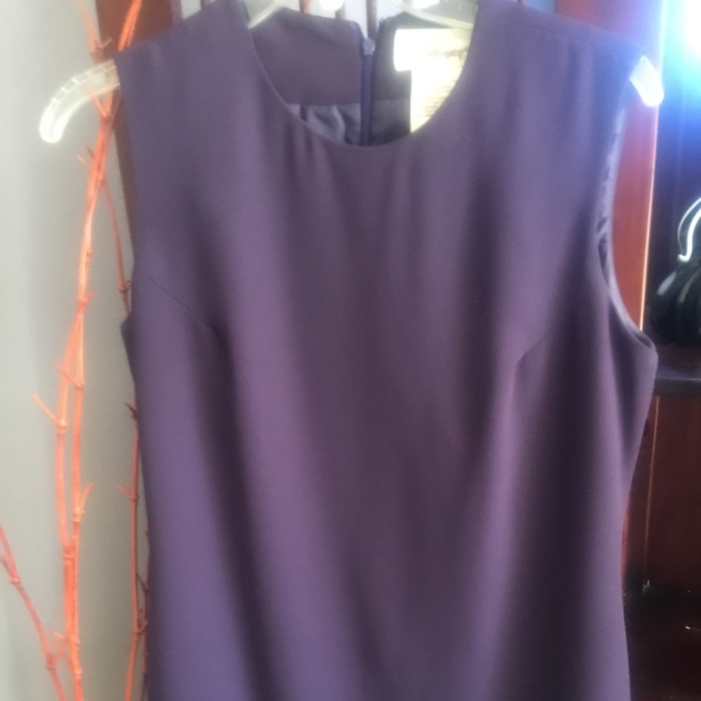 Eggplant sheath dress
